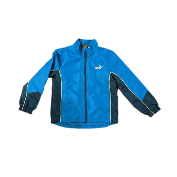 PUMA jacket Boys size 7, in excellent condition, blue and white - Picture 1 of 5